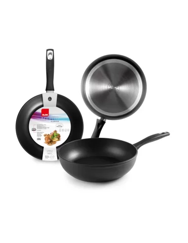 Сковорода индукционная глубокая Ibili New Induplus 28 см алюминий 400128N