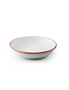Тарелка для фруктов Ibili Bodeaux 26 см бело-бордовая 905926