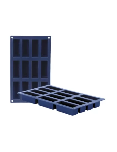 Форма силиконовая Ibili Blueberry Прямоугольники на 12 шт. 7,9х2,9х3 см 870039