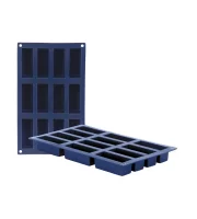 Форма силиконовая Ibili Blueberry Прямоугольники на 12 шт. 7,9х2,9х3 см 870039
