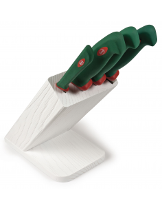 Набор кухонных ножей Sanelli Premana Bianco 4 шт. с подставкой 927604B