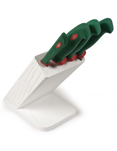 Набор кухонных ножей Sanelli Premana Bianco 4 шт. с подставкой 927604B