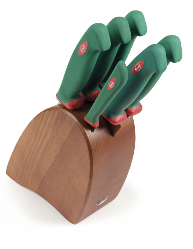 Набор кухонных ножей Sanelli Premana Rio 6 шт. с подставкой (вишня) 936606