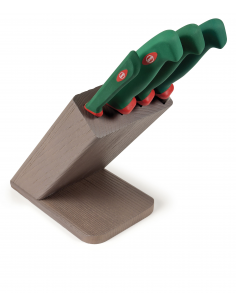 Набор кухонных ножей Sanelli Premana Tabacco 4 шт. с подставкой 927604