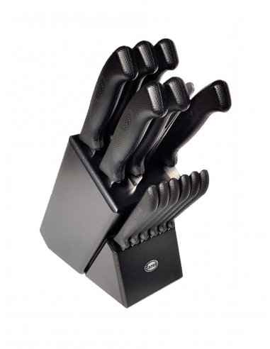 Набор ножей Sanelli Skin Master 13шт. с подставкой черный 956213