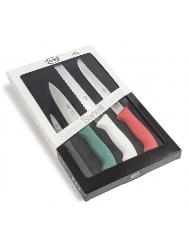Набор кухонных ножей Sanelli Skin 4 шт. в блистере 907204