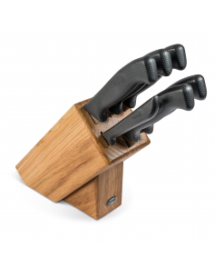 Набор кухонных ножей Sanelli Skin 6 шт. с подставкой (дуб) 941206