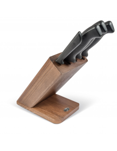 Набір ножів кухонних Sanelli Skin Tabacco 4 шт. з підставкою 927204