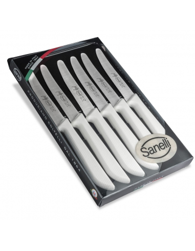 Набор столовых ножей Sanelli Jolly 6шт. в блистере белый 906206.B