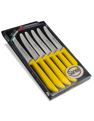 Набор столовых ножей Sanelli Jolly 6шт. в блистере желтый 906206.G