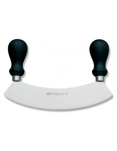 Ніж обробний Sanelli Skin Maceluna з двома ручками 24 см чорний 348324