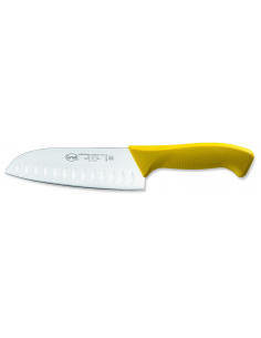 Нож японский Sanelli Skin Santoku с выемками 16 см желтый 385216.G