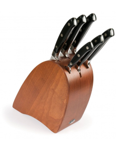Набір ножів кухонних Sanelli Ergoforge Rio 6 шт. з підставкою (вишня) 992065