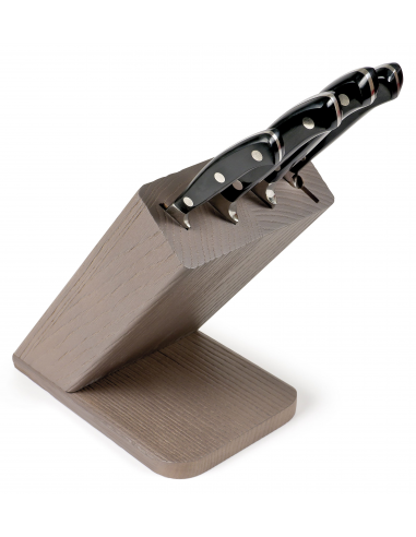 Набор кухонных ножей Sanelli Ergoforge Tabacco 4 шт. с подставкой 927904
