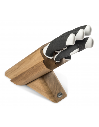 Набір ножів кухонних Sanelli Sakura Leck 5 шт. з підставкою (дуб) 931505