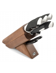 Набор кухонных ножей Sanelli Sakura Leck 6 шт. с подставкой (вишня) 931506
