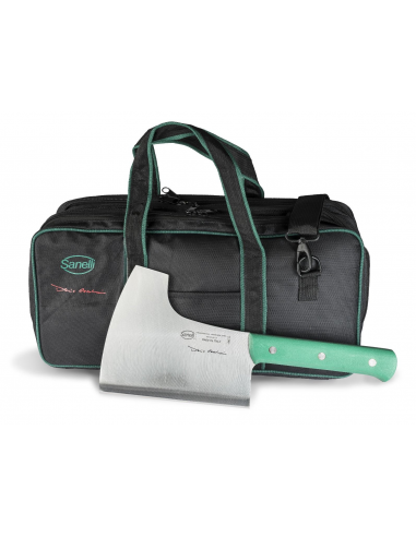 Набор ножей мясника Sanelli Premana 12 шт. в сумке зеленый 980612 Набор ножей мясника Sanelli Premana 12 шт. в сумке зеленый 980612