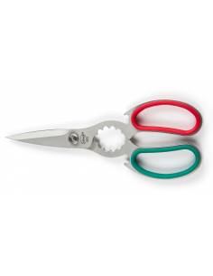 Ножиці для риби Sanelli 21 см зелено-червоні 388621