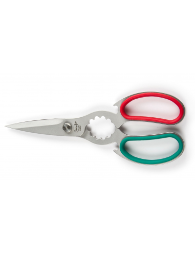 Ножиці для риби Sanelli 21 см зелено-червоні 388621