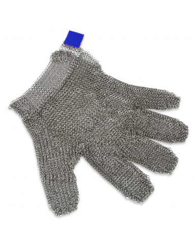 Перчатка мясника Sanelli L защитная нержавеющая сталь синяя 281009