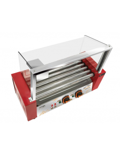 Гриль роликовый Airhot RG-5S на 5 шт. с защитным экраном