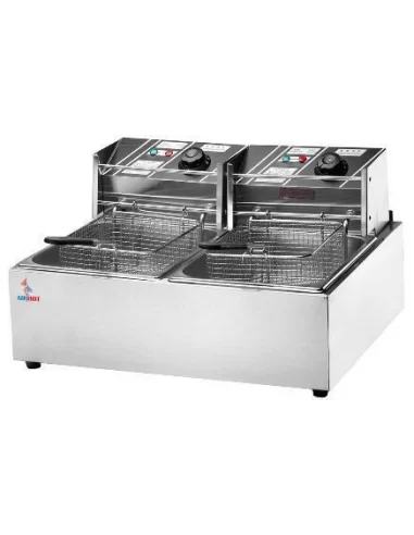 Фритюрниця електрична Airhot EEF8+8 Економ 2х8 л двокамерна