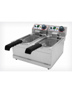 Фритюрница электрическая Beckers FB 4+4 LT, 2х4 л двухкамерная