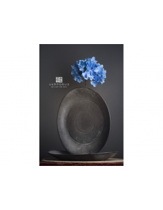 Тарелка овальная 30,5х27 см Grey Stone Bazalt UP-101-02