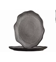 Тарілка фігурна 25,5 см Grey Stone Bazalt UP-207-02 Тарілка фігурна 25,5 см Grey Stone Bazalt UP-207-02
