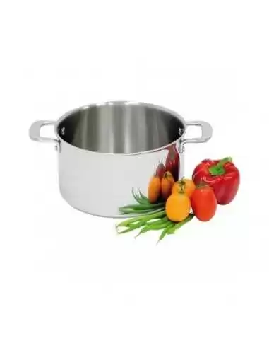 Кастрюля 3-х шаровая, без крышки, объемом 9,8 л. нерж.ст.