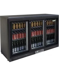 Холодильна шафа для напоїв GLASS LINE 335 л (горизонтальна, трьохдверна)