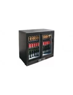 Холодильна шафа для напоїв GLASS LINE 223 л (горизонтальна, дводверна)