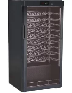 Холодильный шкаф для вина GLASS LINE максимум 54 бутылки, 9 решеток (вертикальный, однодверный)