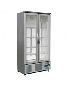 Холодильна шафа GLASS LINE 490 л (вертикальна, двохдверна)