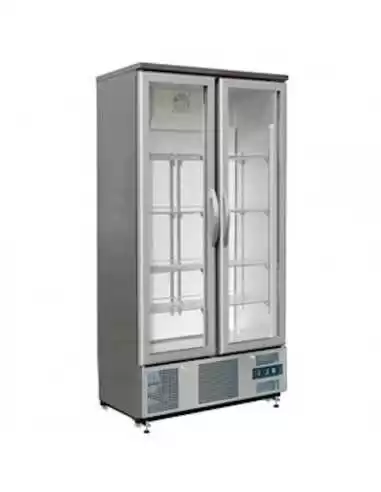 Холодильный шкаф GLASS LINE 490 л (вертикальный, двухдверный)