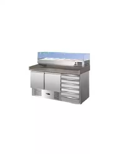 Стіл холодильний для піци FAST FOOD & PIZZA LINE 257 л (трьохдверний)