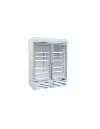 Морозильный шкаф GLASS LINE 1078 л (вертикальный, двухдверный)