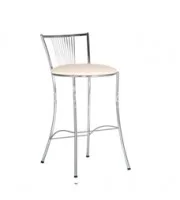 Стілець барний FOSKA HOKER CHROME, штучна шкіра