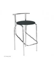 Стілець барний JOLA CHROME,штучна шкіра ELIPS