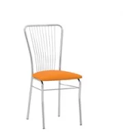 Стул NERON CHROME,. Экокожая PEARL