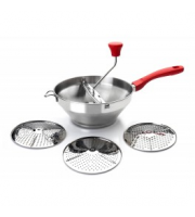 Сито для перетирки овощей Ibili Luxe 24 см 3 насадки 742424