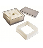 Набор форм для печенья Ibili 9 шт. квадратные с рельефом 784202