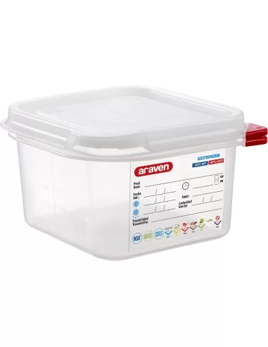 Гастроємність GN 1/6х100, з кришкою 176х162х100 мм, поліпропілен Stalgast 166105