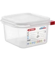 Гастроємність GN 1/6х100, з кришкою 176х162х100 мм, поліпропілен Stalgast 166105