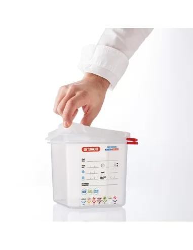 Гастроємність GN 1/6х150, з кришкою 176х162х150 мм, поліпропілен Stalgast 166155