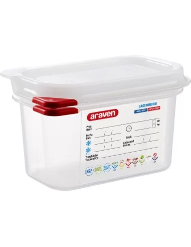 Гастроємність GN 1/9х100, з кришкою 176х108х100 мм, поліпропілен Stalgast 169105