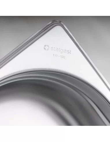 Гастроємність GN 2/1х100, 650х530х100 мм, н/ж Stalgast 117100