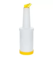 Диспенсер барменський об'ємом 1л (жовтий) пластик Диспенсер барменський об'ємом 1л (жовтий) пластик