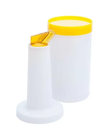 Диспенсер барменський об'ємом 1л (жовтий) пластик Диспенсер барменський об'ємом 1л (жовтий) пластик