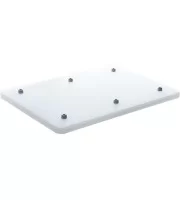 Кухонная доска с ножками размером 500 x 340 х 20 мм. (Белая) пластик Кухонная доска с ножками размером 500 x 340 х 20 мм. (Белая) пластик